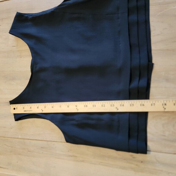 MAX MARA Pura Seda Wrap Skirt And Sleeveless Top Black 100% Silk Sz US8 2 PC Set - Picture 9 of 16